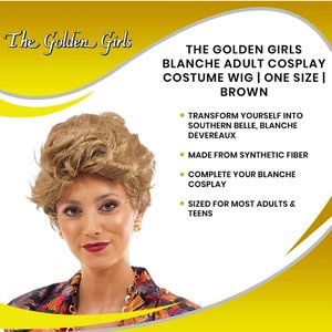 Golden Girls Officially Licensed Blanche Wig